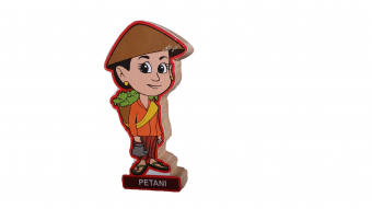 Asesoris  Balok Profesi Petani Wanita