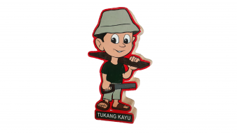 Asesoris  Balok Profesi Tukang Kayu