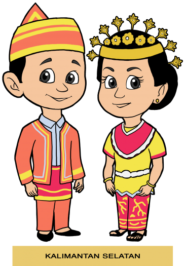 Asesoris Pakaian Adat Kalimantan Selatan